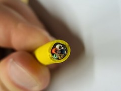 TPC 61406 18/6C Trex-Onics Braid-Shielded Continuous Flex 600V Cable Yellow/10ft