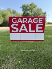 4 or 6 Pack Garage Sale Signs 17 x 12
