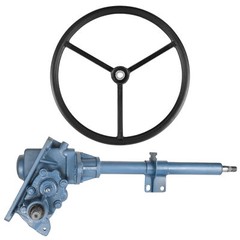 Caltric D6NN3600B E0NN3503AA Steering Wheel & Shaft W/ Arms For Ford 2000 2100