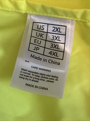 CREATMO US Men’s Reflective Safety Hooded Wind Breaker Jacket (2XL). New-other