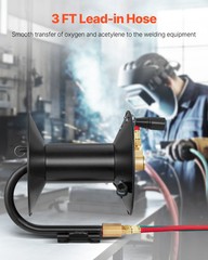 Welding Hose Reel Hand Crank Rewind Hose Reel Heavy Duty Steel for Workshops
