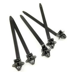 50x Push Mount Cable Ties Car Hose Wire Fastener Clips Nylon Zip Strap Fixing