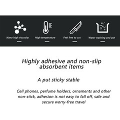 hill froeistung 2pack Sticky Anti-Slip mat, Non-Slip 10.6*5.9inches, HF202