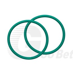 3.55mm Cross Section Metric FPM FKM Rubber O-Rings 3mm-390mm ID 75 Shore A Green
