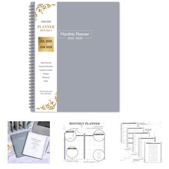 Monthly Planner 2026 2027 2028 Large 11×8.5 Inch Cover Tabs Spaced Notes Holiday
