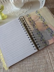 LGB About God Hardcover Junk Journal Wire Bound Scrapbook Vintage Upcycled Book