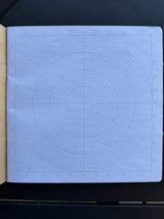 Koala Tools 60 page Circular Grid Notebook Polar Coordinates Graphing 8.5″x8.5″