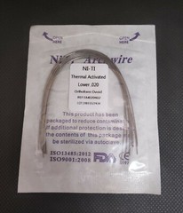 Dental Orthodontic Thermal Activated Niti Wires Round Arch Wires Ovoid Form