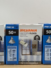 HUGE LOT of 20 Sylvania PAR30 Halogen Flood 50W Capsylite Light Bulb 660 Lumens