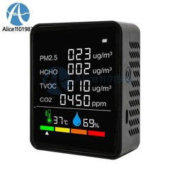 10in1 18in1 Air Quality Detector PM2.5 10 PM HCHO TVOC CO2 Formaldehyde Monitor