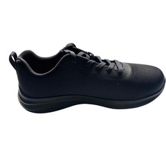 Skechers Work Mens Black Slip Resistant Wide Fit Memory Foam Shoes 9 Wide NWOB