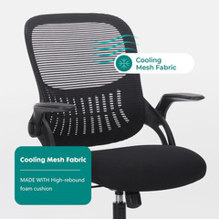 Sweetcrispy Home Office Managerial Executive Chair, Ergonomic Mesh Adjustable Sw