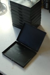 Lot of 10x Malaster MC-1135C hinged ESD protective anti-static box 0.5×3.5×4.5″