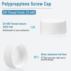 100 Pcs 20mL Scintillation Vial Liquid Scintillation Counting Vials HDPE