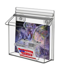7.5″W x 5.5″H Suction Cup Outdoor Postcard Holder with Card Box