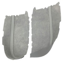 Gray Front Door Armrest Cover For Honda Pilot 2009-2013 Synthetic Leather