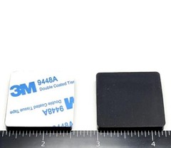 1 1/4″ Square Stick on Rubber Feet Bumpers 3/16″ Thick 3M Adhesive Backed Pads