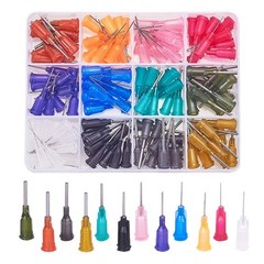 BENECREAT 144PCS 0.5 Inch 12 Different Gauge Blunt Tip Inch-12 Size