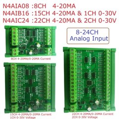 8-24CH 4-20MA To RS485 Current Analog Input Collector Module MODBUS RTU Board