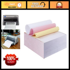 Carbonless Continuous Forms 9.5″x11″ Computer Paper, 3-Ply NCR, 333 Sets, Dot Ma