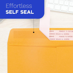 25 Pack 9X12 Manilla Envelopes Self Seal, 100 GSM Brown Kraft Large Envelopes fo