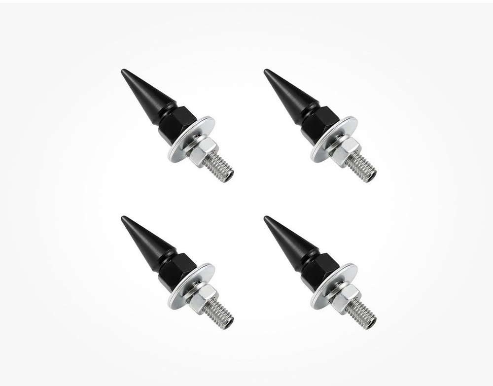 4 PCS Spikes License Plate Screws for Car, Anti Theft Spike Shape Aluminum Ca…