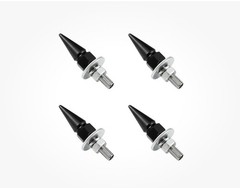 4 PCS Spikes License Plate Screws for Car, Anti Theft Spike Shape Aluminum Ca…