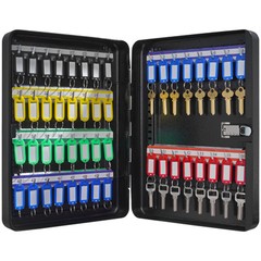 VEVOR 48-Key Cabinet Key Safe with Combination Lock & Keys Adjustable Racks