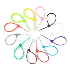 1200 Pcs Mixed Colored Zip Ties, 4 Inch Multicolor Self-Locking Nylon Cable Zip