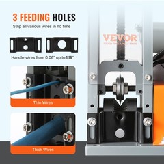 VEVOR Electric Wire Stripping Machine Copper Cable Stripper 0.06”-1.18” Visual