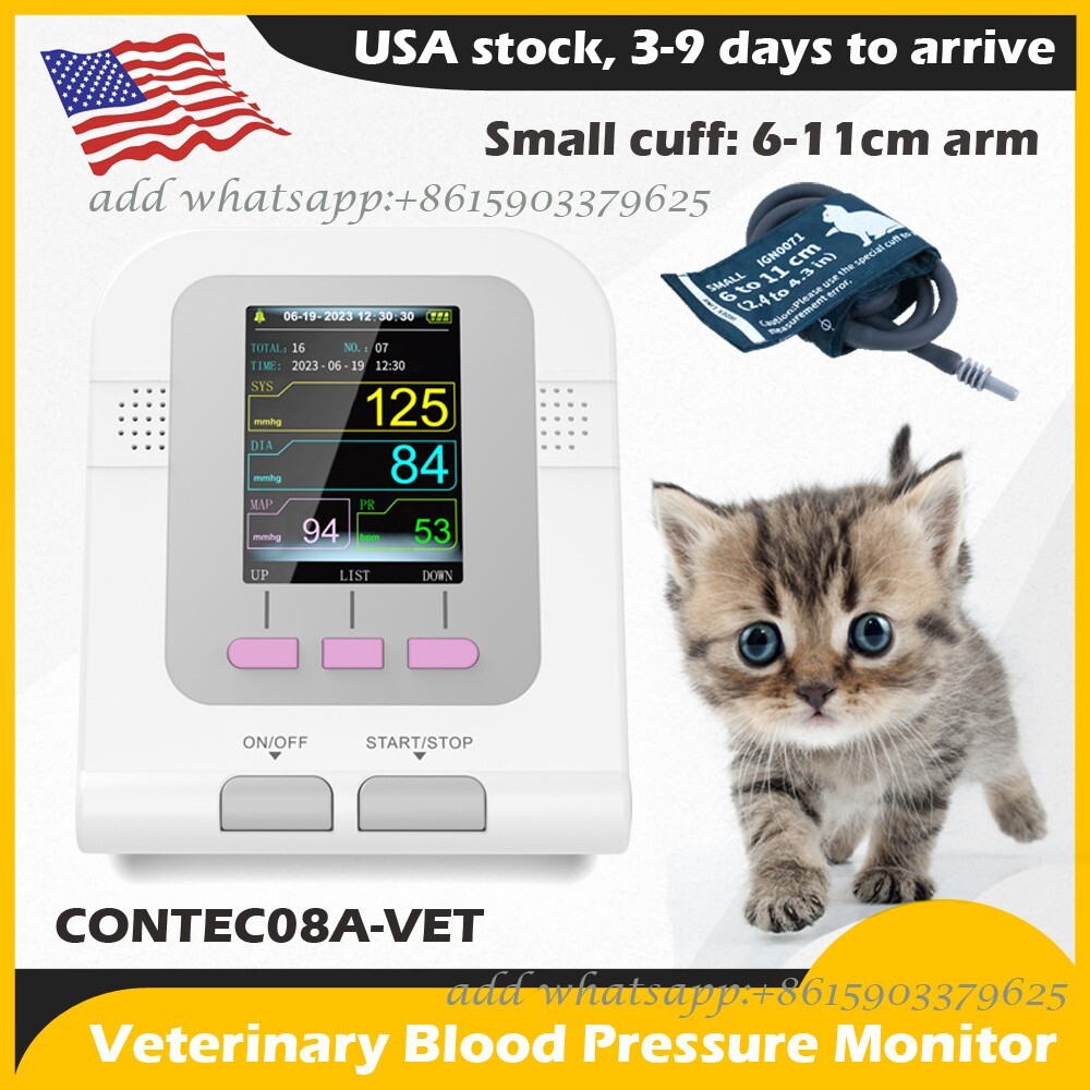 CONTEC08A-VET Animal Blood Pressure Monitor NIBP Digital Veterinary Machine
