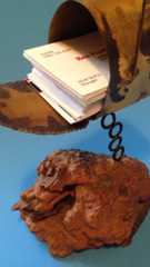 COPPER MAILBOX BUSINESS CARD HOLDER – FROM PACIFIC COAST HWY, CA. GENERAL STORE