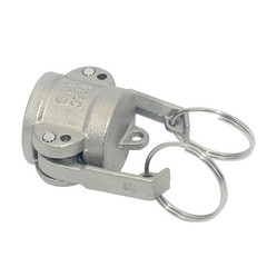 1/2” 0.5 inch Type DC Dust Cap Coupler Stainless Steel Fitting Camlock US STOCK