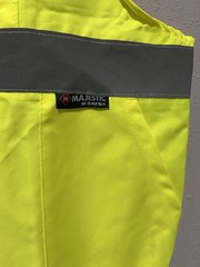 Majestic Clothing Extra Large, XL HIGH VISIBILTY YELLOW BIB OVERALL 75-2353