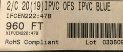 Approx. 700 ft IMS Blue 20 AWG Wire 600v