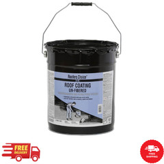 66 Home Roof Coating Waterproof Black Elastomeric Rubberized Sealant 4.75 Gal.