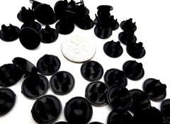 1/4″ Sheet Metal Hole Plug Nylon Panel Plug Flush Flat Top Black For 1/4″ Hole