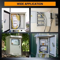 16″x12″x8″ Outdoor Waterproof Electrical Box,IP66, Lockable, Rust-Resistant