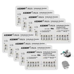 10X AZDENT Plus Dental Orthodontic Brackets Braces Roth.022 Hook 3 4 5 Mesh Base