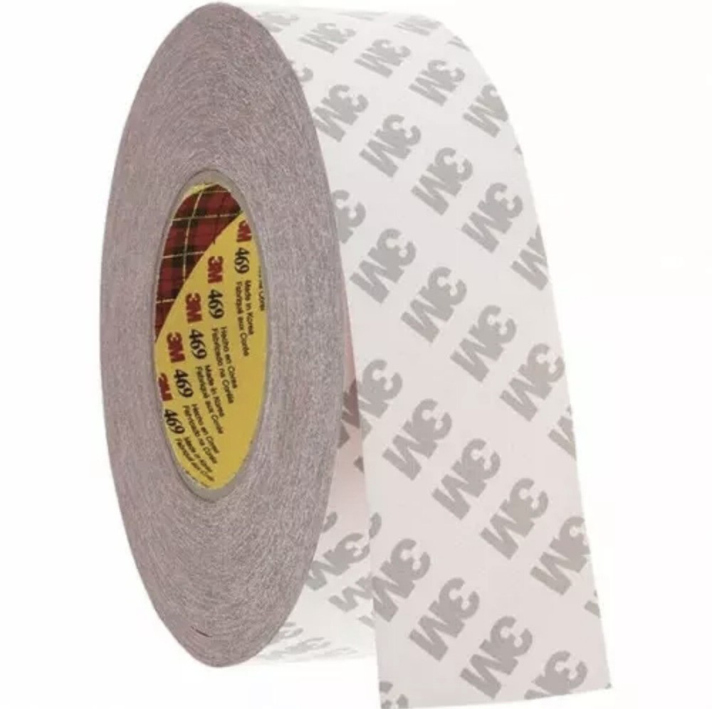 3M 469 Red Double Coated Double Sided Tape, 2″ Wide x 60 Yard Roll