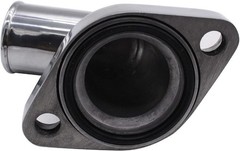 15° Swivel Water Neck Fits Polished Aluminum Thermostat Housing Color: silver