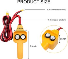 Winch Controller, Winch Hand-Held Remote Replacement with Forward & Reverse B…