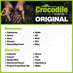 Crocodile Cloth Original Cleaning Wipes – 100 100 Count (Pack of 1), White
