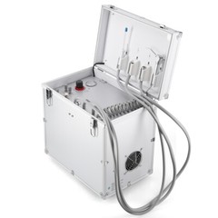 Portable Dental Delivery Unit Turbine Air Compressor /Auto-water Supply Trolley