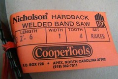 Nicholson Welded Band Saw Blade 12′-6″, Width: 1″, Raker