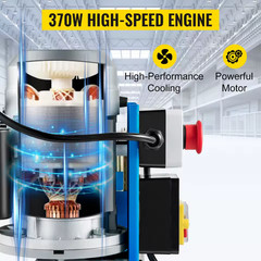 370W Automatic Wire Stripping Machine Cable Peeler 1.5-38mm Copper Recycle Tool