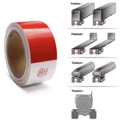 Conspicuity Tape CCC Approved Reflective Trailer Red White 2”x50’ /1 Roll