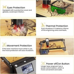 Laser Engraver DIY 5000MW Metal Wood Acrylic Engraving Machine with Touch Screen