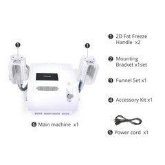 Professional Cool Freeze Beauty Machine 2 Handle for Body Silhouette Enhancement