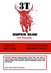 3T Thin Super Glue ( Cyanoacrylate)  2 lb